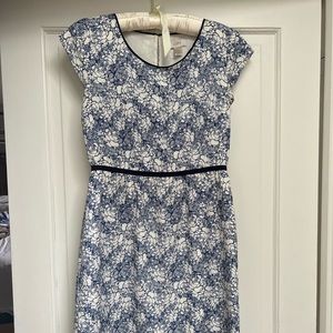 Loft blue and white dress size 0